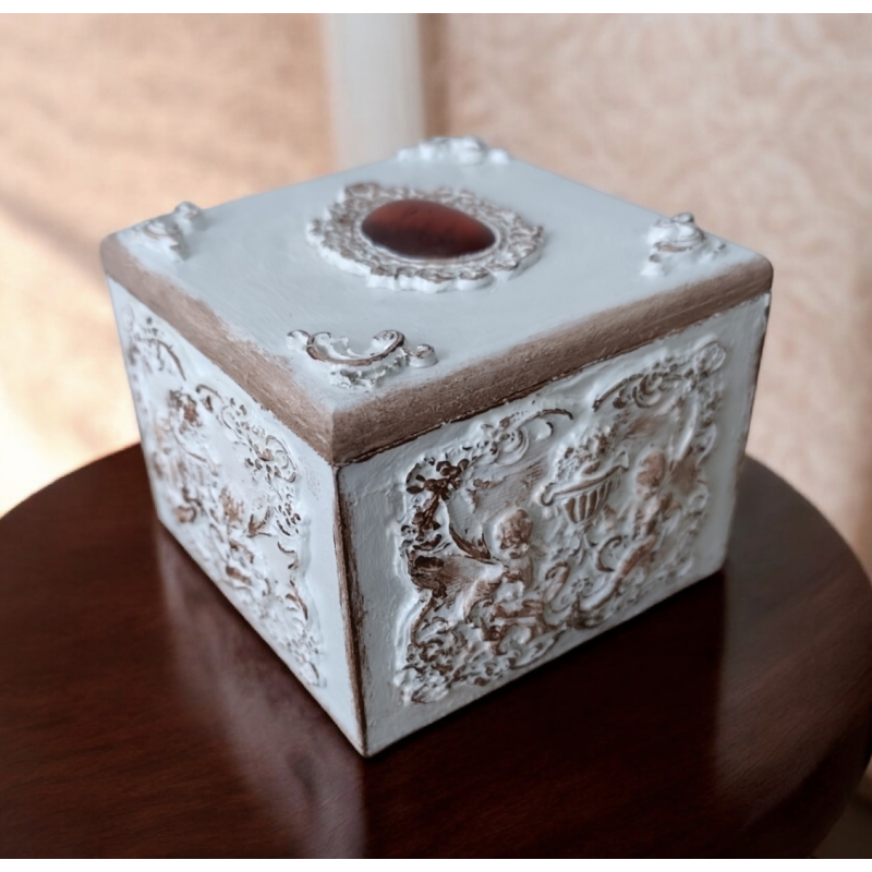 Шкатулка 10*10*10  Скринька ручна робота для прикрас, шкатулка дерев“яна, стане вишуканим подарунком для будь яких свят