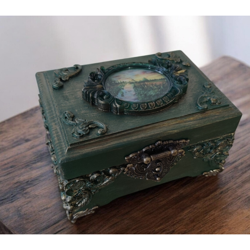 Органайзер багатофункціональний 15*11*9 Шкатулка Скринька ручна робота для прикрас, шкатулка дерев“яна стане вишуканим подарунком