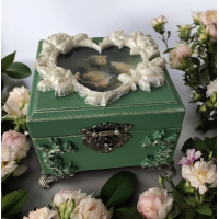 Органайзер багатофункціональний 16*16*11 Шкатулка Скринька ручна робота для прикрас, шкатулка дерев“яна стане вишуканим подарунком