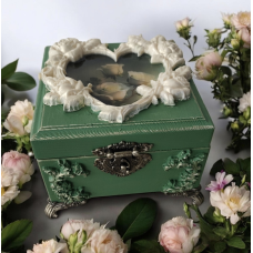 Органайзер багатофункціональний 16*16*11 Шкатулка Скринька ручна робота для прикрас, шкатулка дерев“яна стане вишуканим подарунком