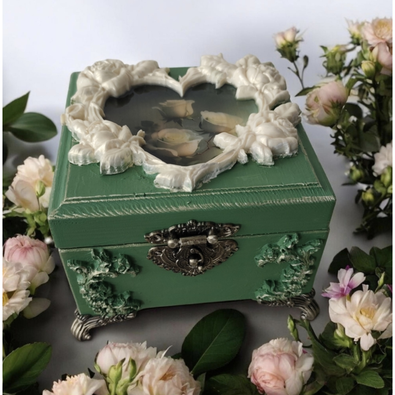 Органайзер багатофункціональний 16*16*11 Шкатулка Скринька ручна робота для прикрас, шкатулка дерев“яна стане вишуканим подарунком