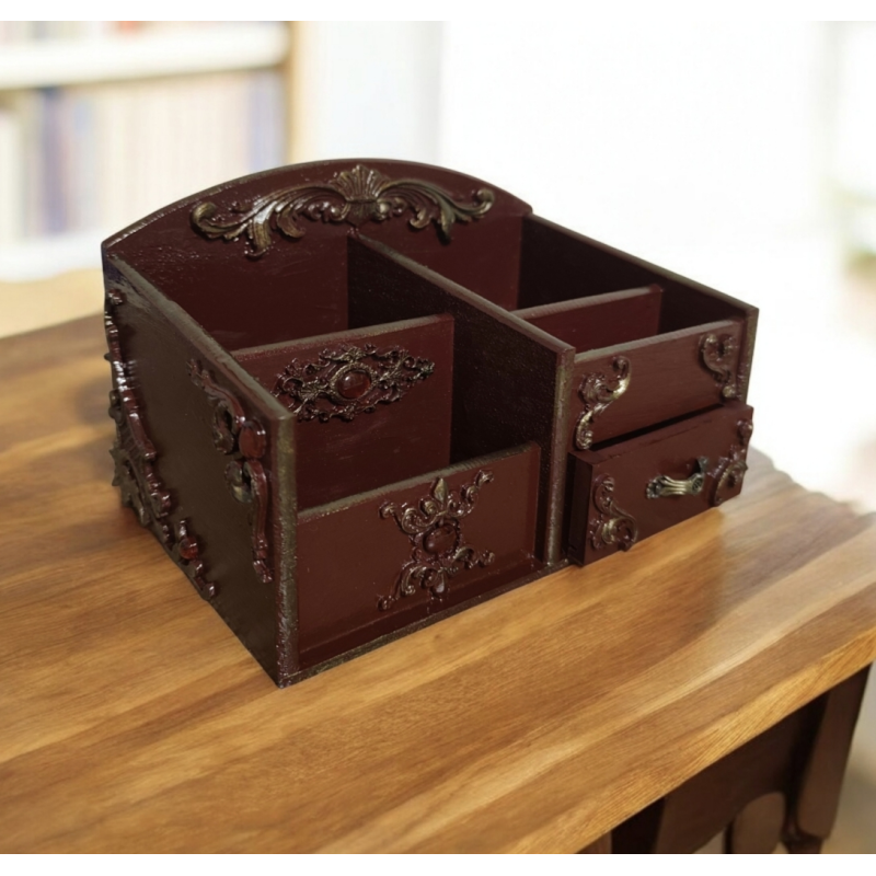 Органайзер багатофункціональний 21*14*10 Шкатулка Скринька ручна робота для прикрас, шкатулка дерев“яна стане вишуканим подарунком